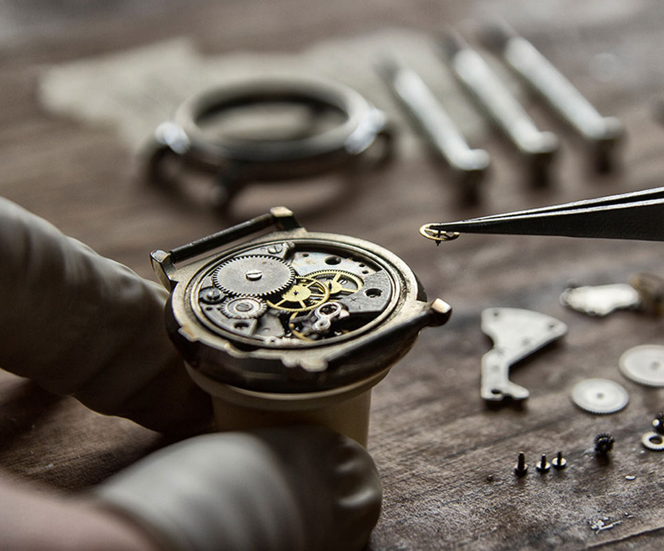 Watchmaker's Workshop, Watch Repair, Special Tools For Watch, Background  Stock Photo, Picture and Royalty Free Image. Image 99215047.